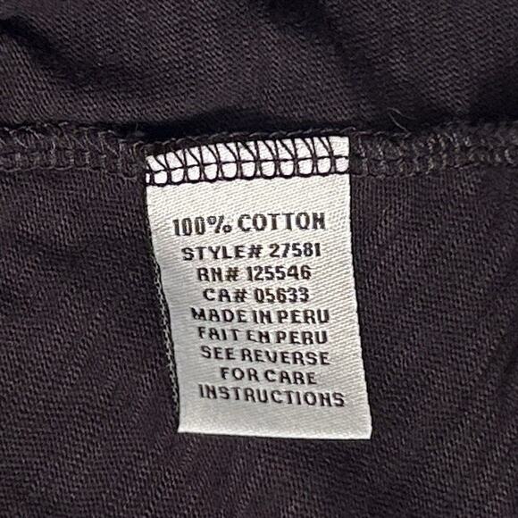 Habitat Asymmetrical Dress With Pockets Black Size Small Cotton Lagenlook Artsy - Picture 6 of 6